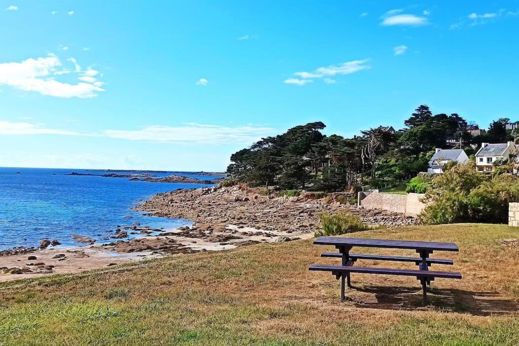 Superbe Appartement Trebeurden Proche Mer, Parking 外观 照片